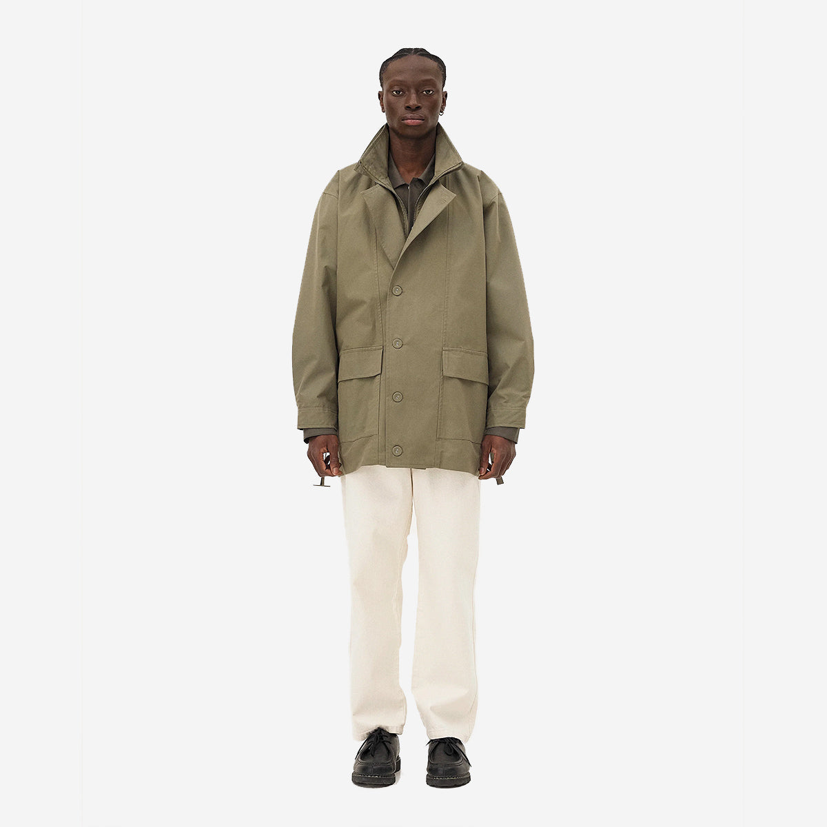 Haro Cotton Canvas Work Parka - Green