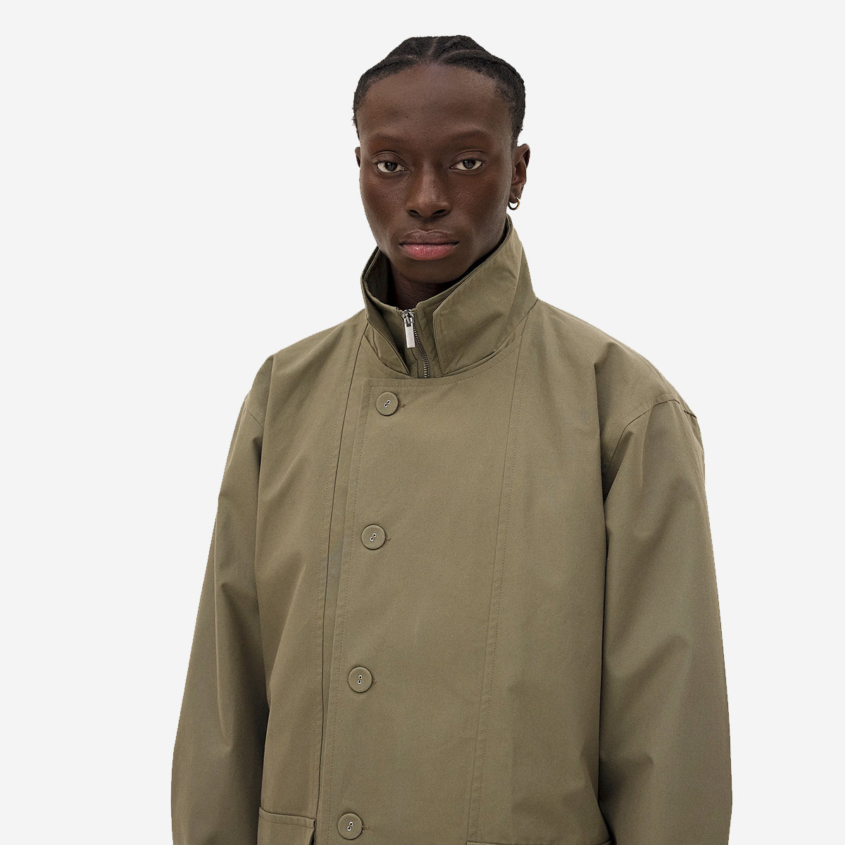 Haro Cotton Canvas Work Parka - Green