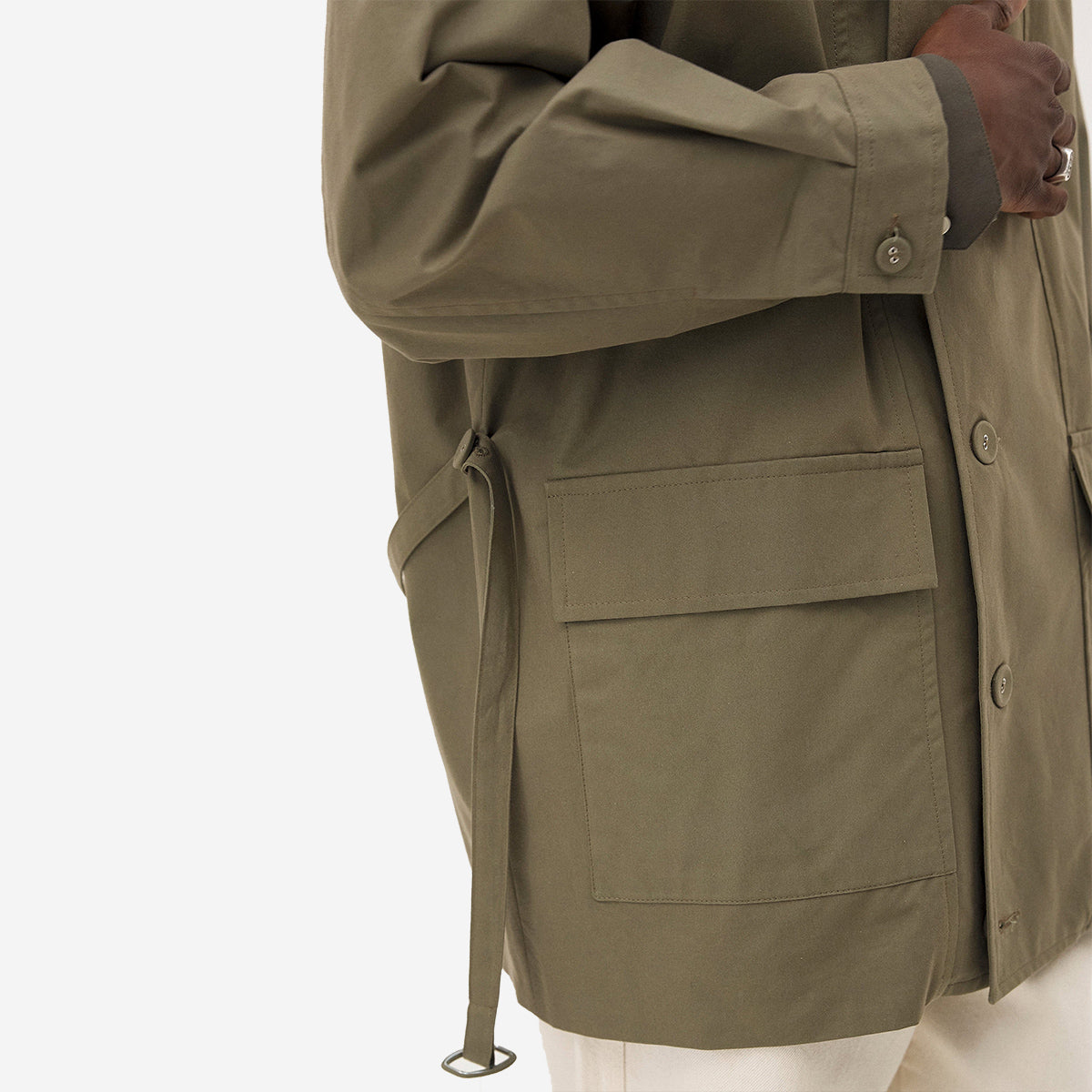 Haro Cotton Canvas Work Parka - Green