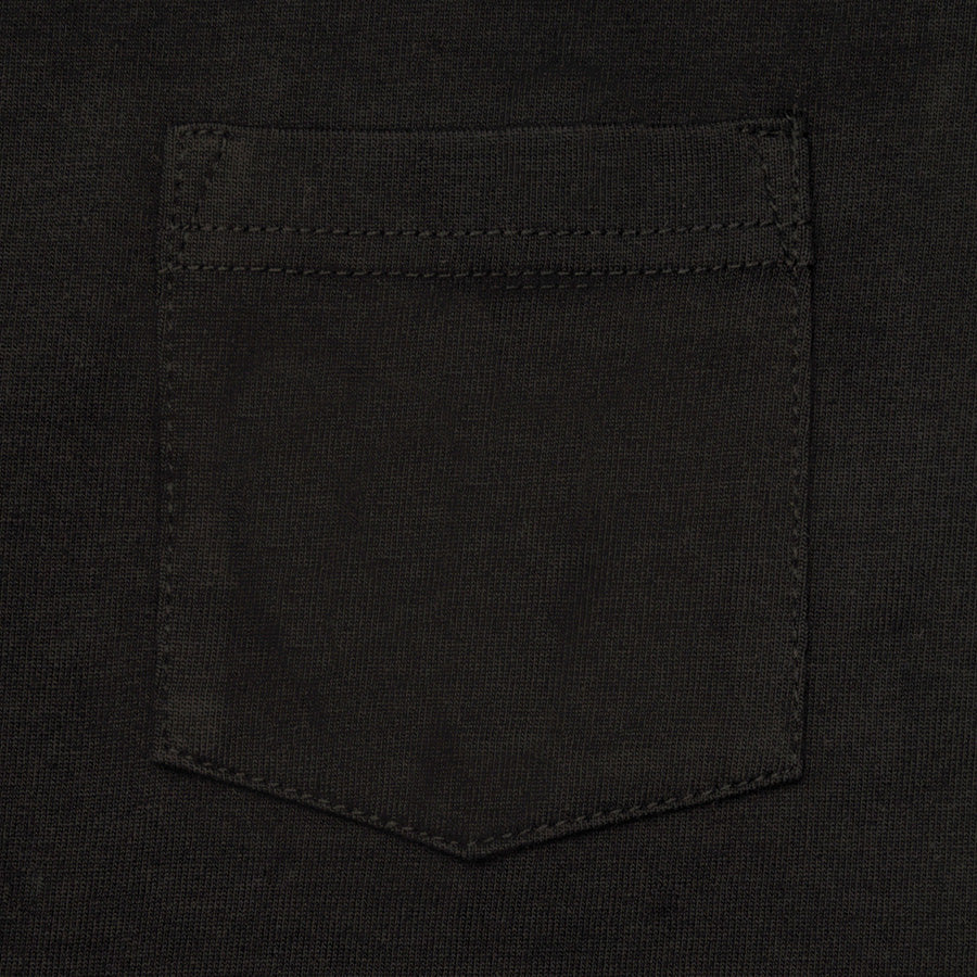 3Sixteen - Long Sleeve Heavyweight Pocket T-Shirt - Black
