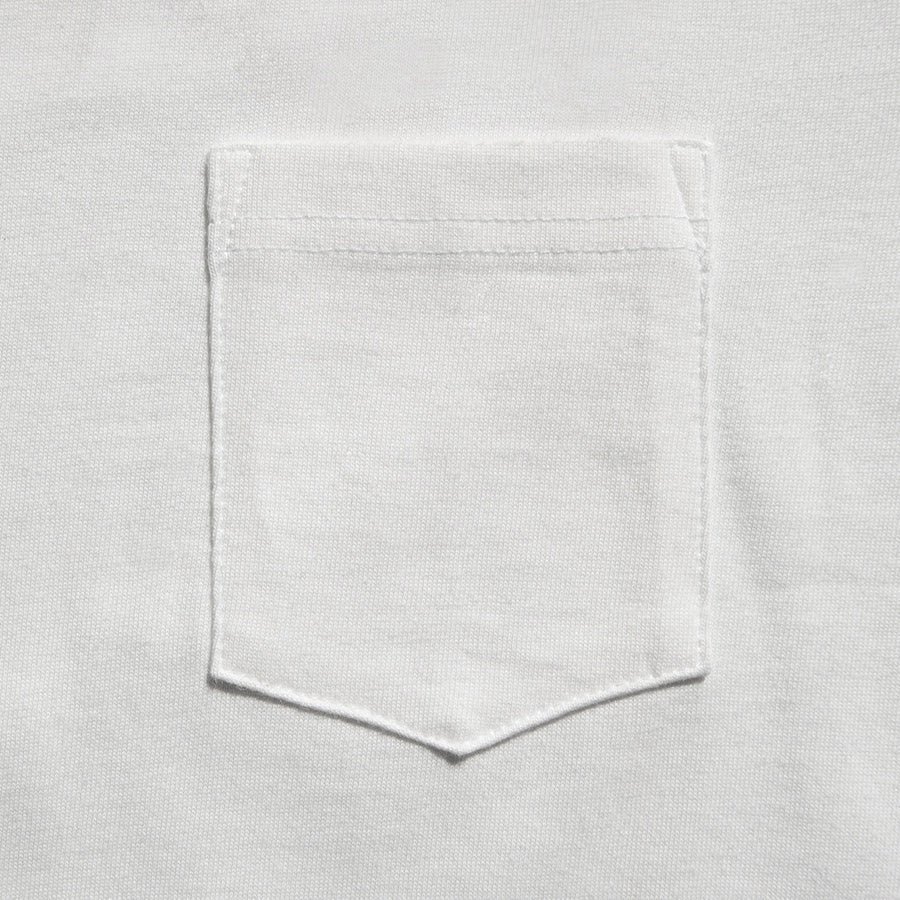 3Sixteen - Long Sleeve Heavyweight Pocket T-Shirt - White