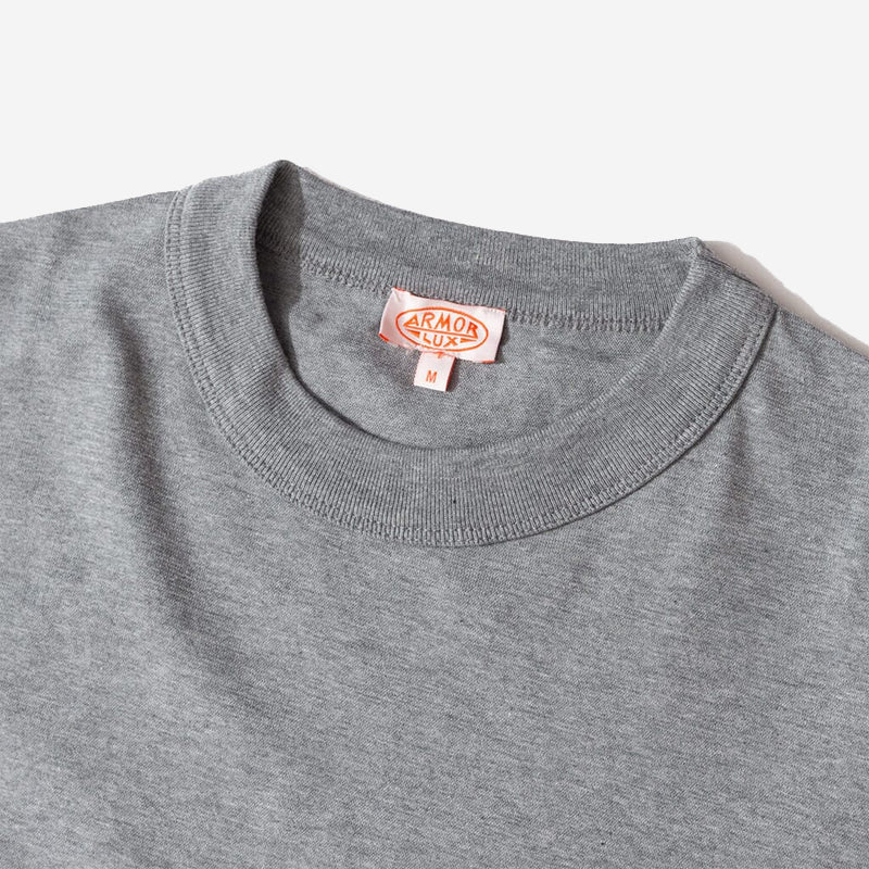 Heritage Logo Pocket L/S T-Shirt - Misty Grey