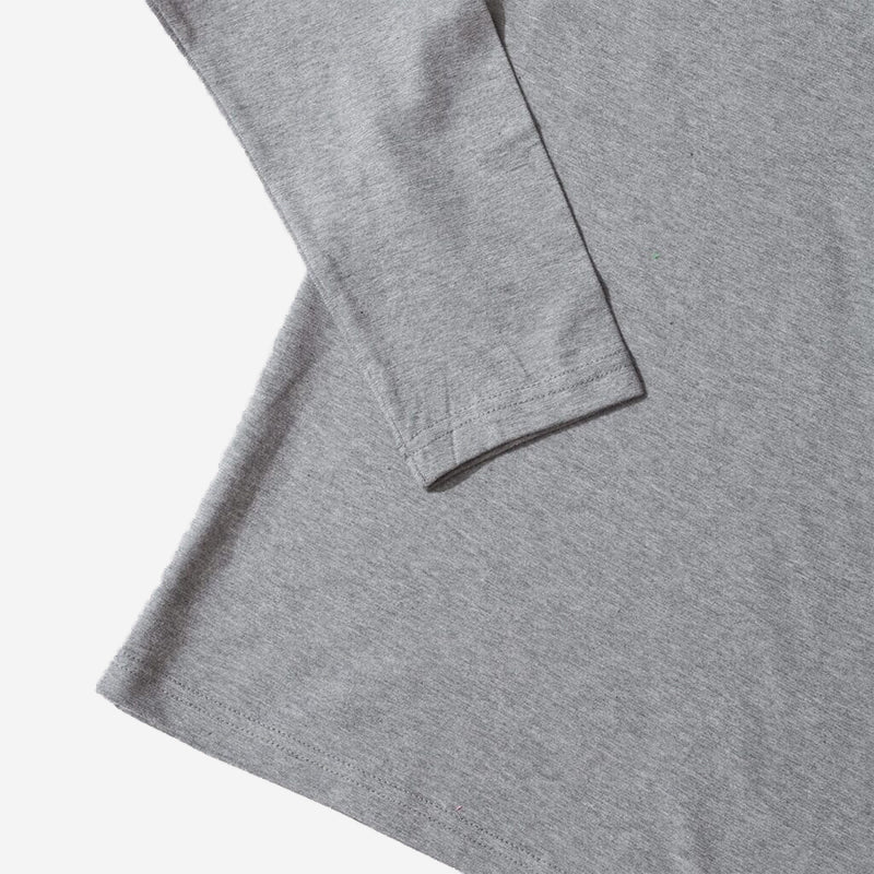 Heritage Logo Pocket L/S T-Shirt - Misty Grey
