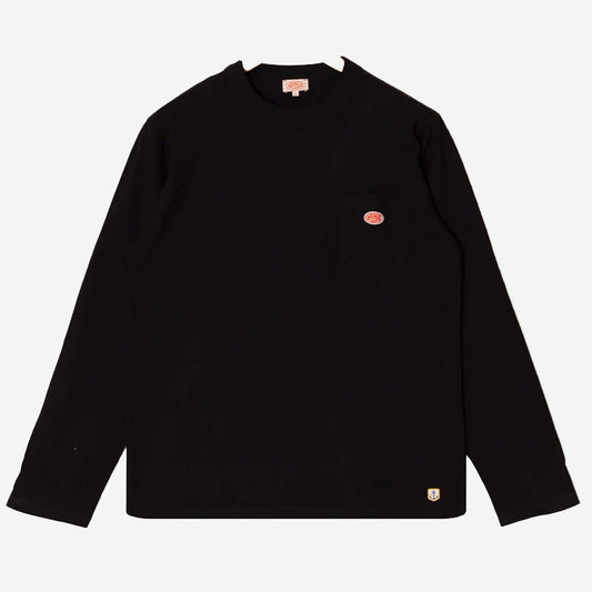 Heritage Logo Pocket L/S T-Shirt - Black