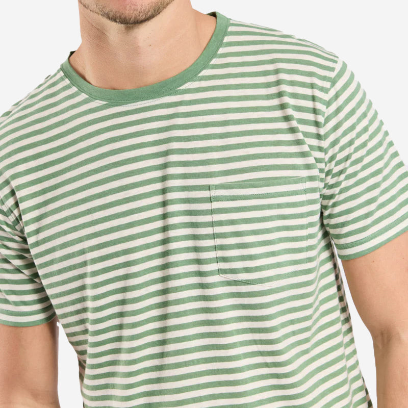 Striped C/L T-Shirt - Ivy/Nature