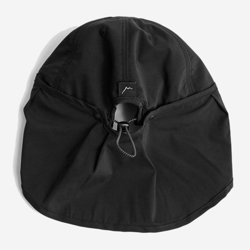 Hiker Sun Flap Cap - Black