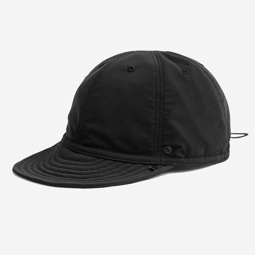 Hiker Sun Flap Cap - Black
