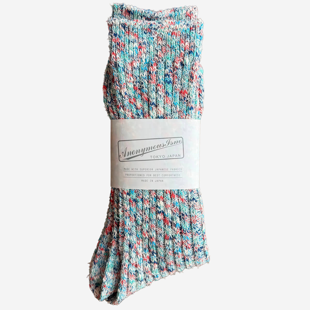 Homespan Art Yarn Crew Socks - Multi