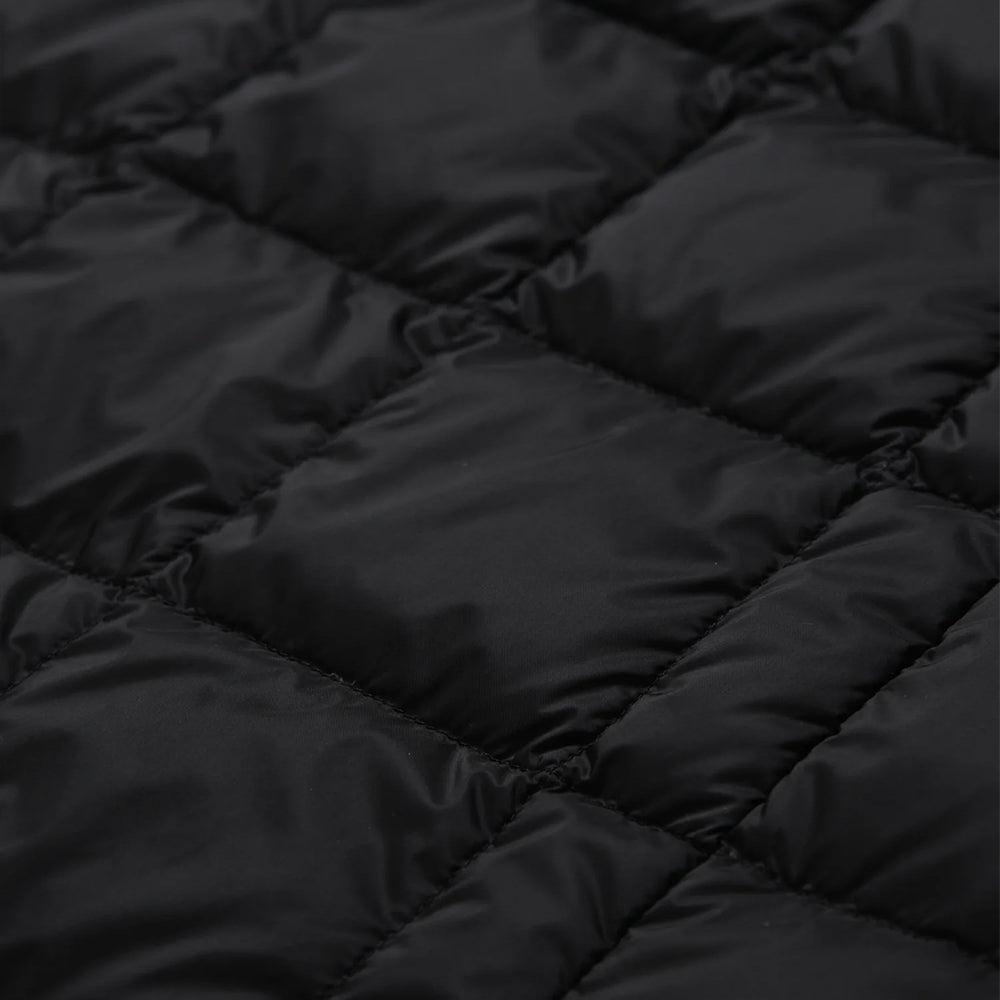 Hooded Knit Down Jacket - Dark Olive