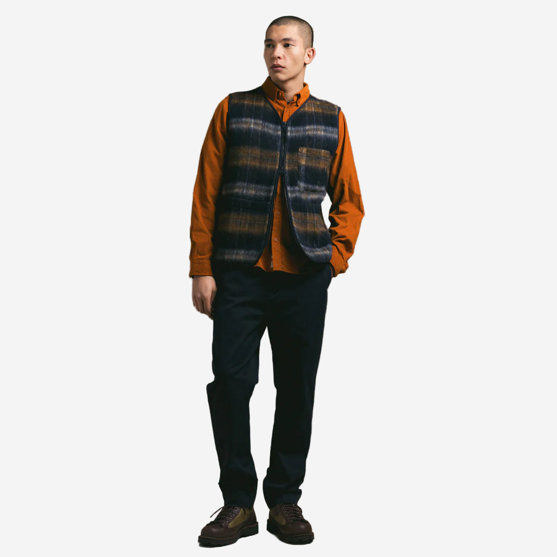 Inverness Cotton Twill Tapered Trouser - Dark Navy