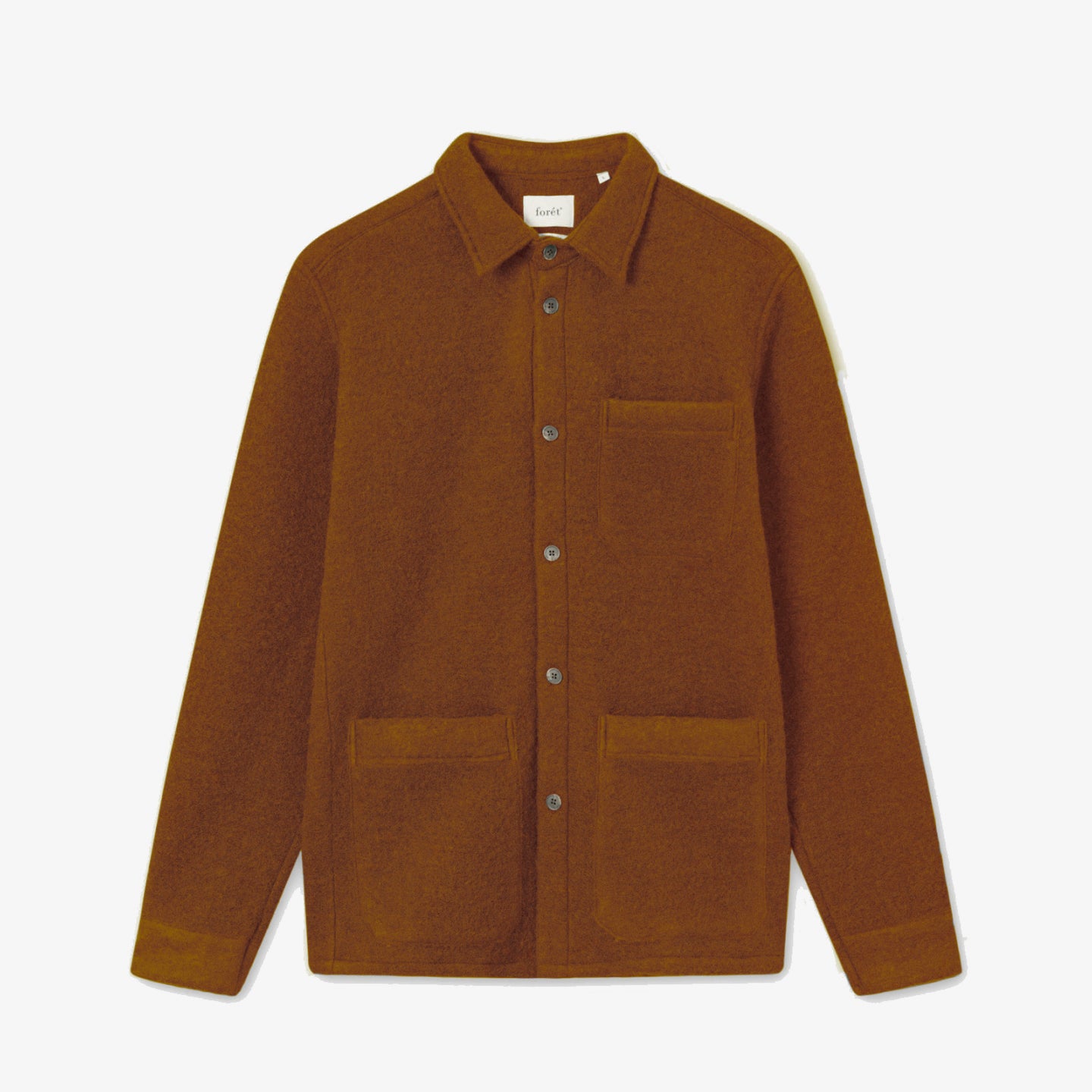 Ivy Wool Overshirt - Rubber