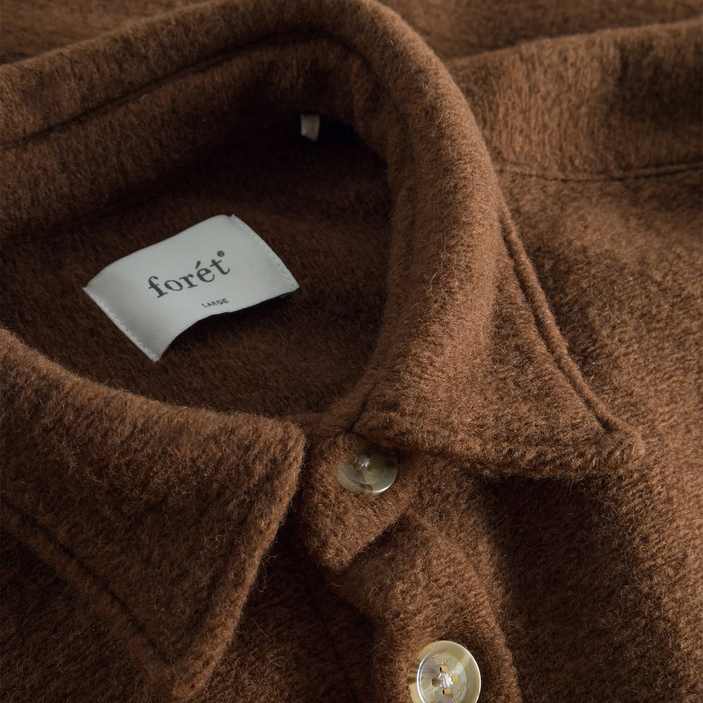 Ivy Wool Overshirt - Rubber