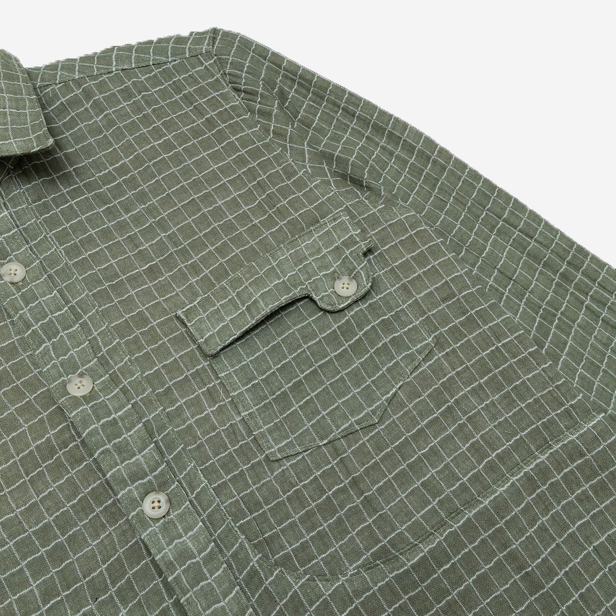 Jardin Pocket Shirt - Moss Double Gauze