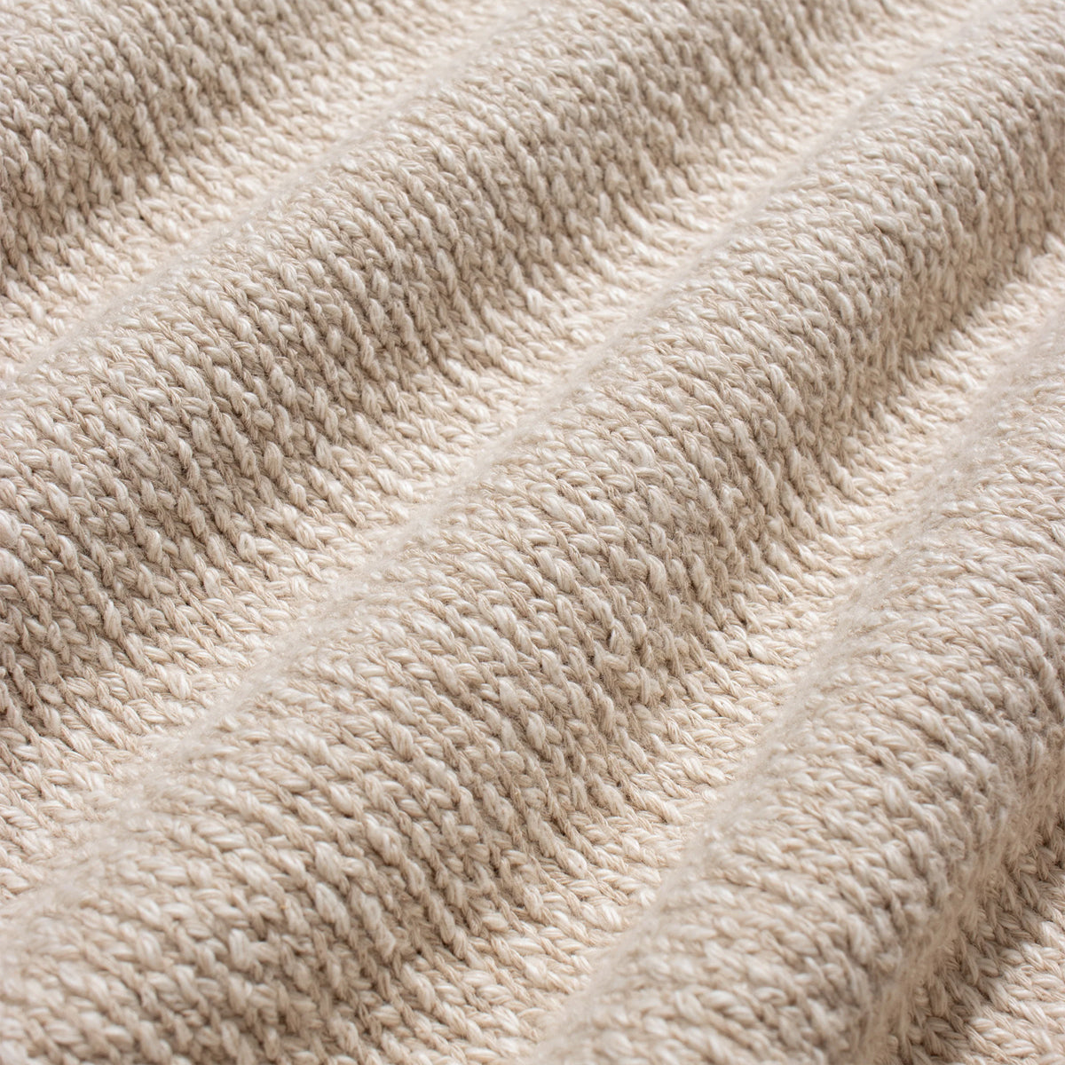 Kier Mélange Knitted Polo - Sand