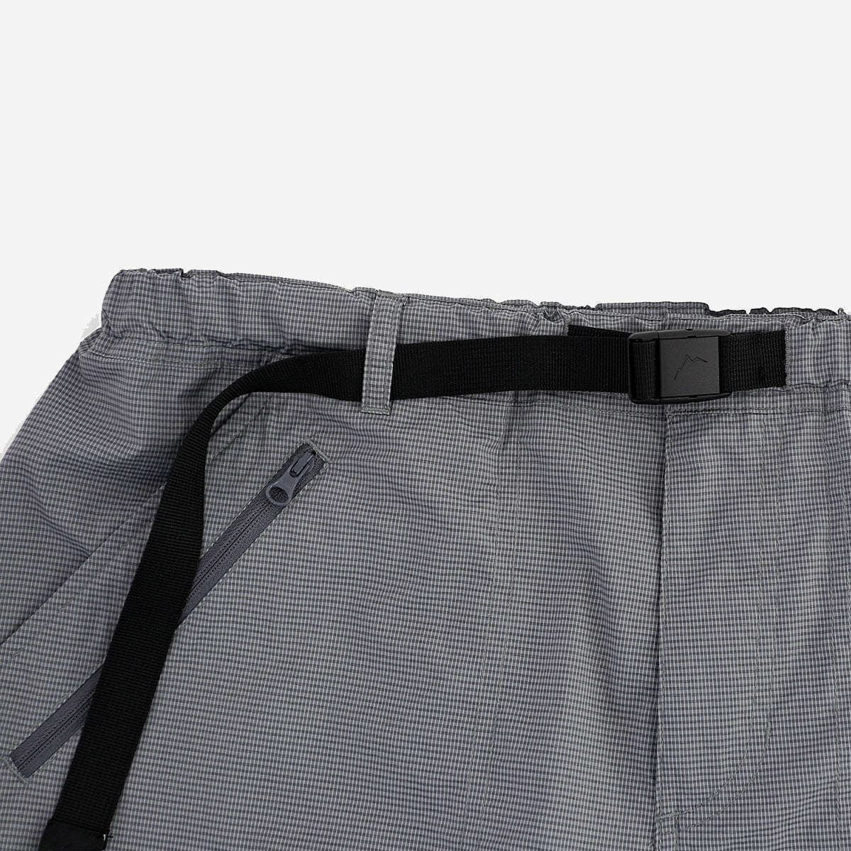 Light Check 6-Pocket Shorts - Dark Grey