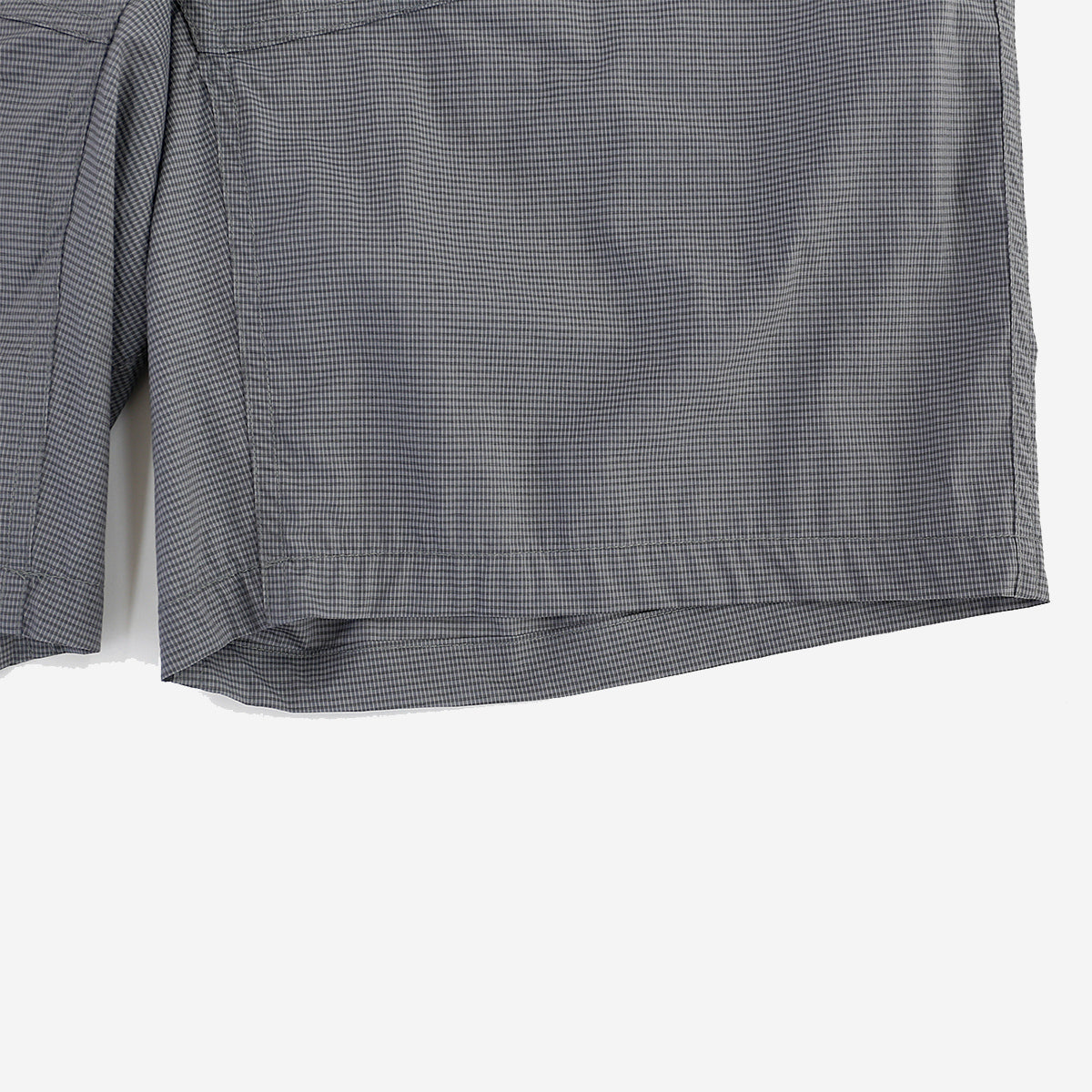 Light Check 6-Pocket Shorts - Dark Grey
