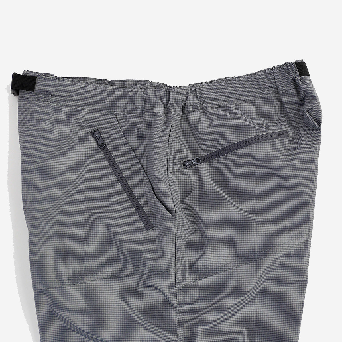 Light Check 6-Pocket Shorts - Dark Grey