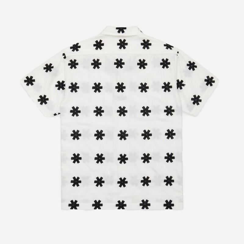 Leisure S/S Tencel Shirt - White Embroidered