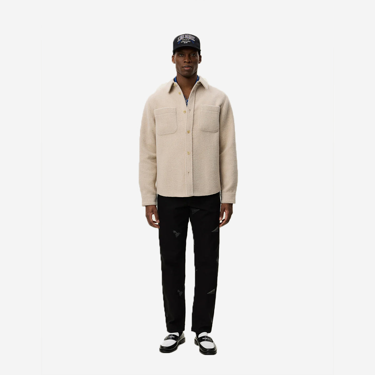 Lennon Bouclé Wool Overshirt - Ivory