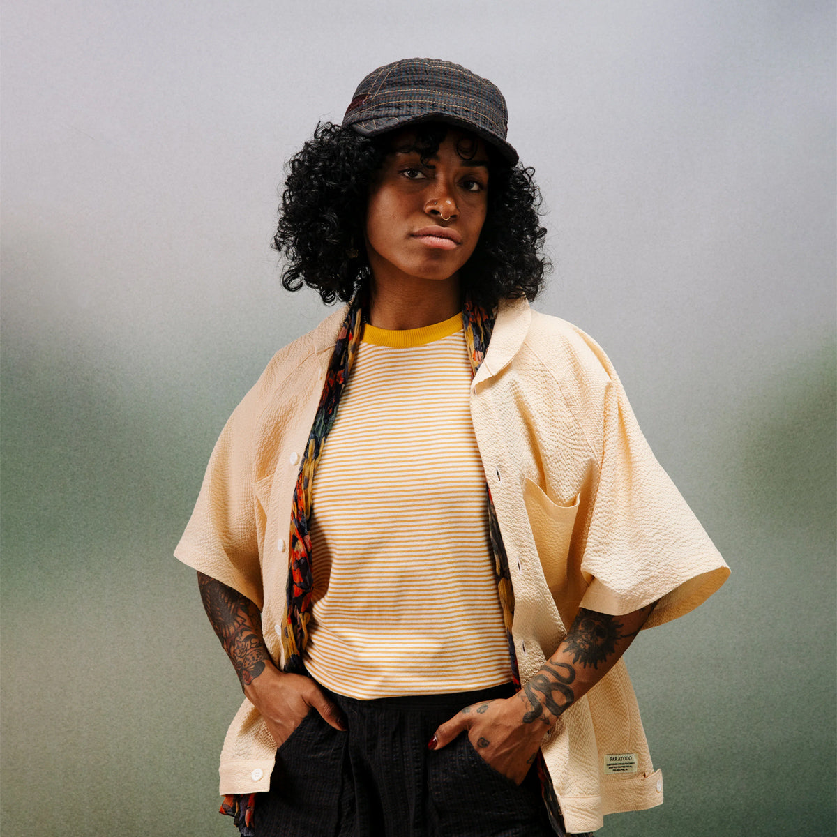 Lo-Fi Tee - Golden Stripe