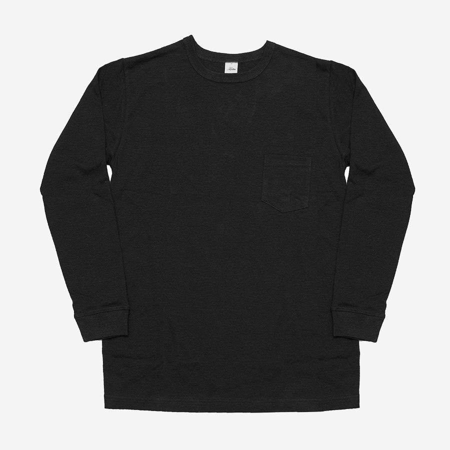 Long Sleeve Heavyweight Pocket T Shirt Black