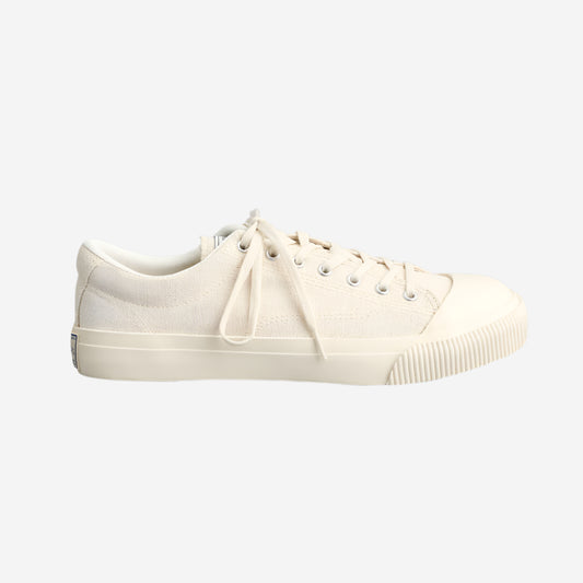M-02 Canvas Military Low Sneakers - Ecru (Shell White)