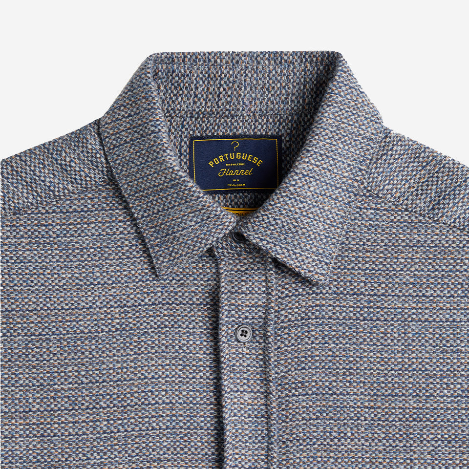 Magson Weave Flannel Shirt - Blueish