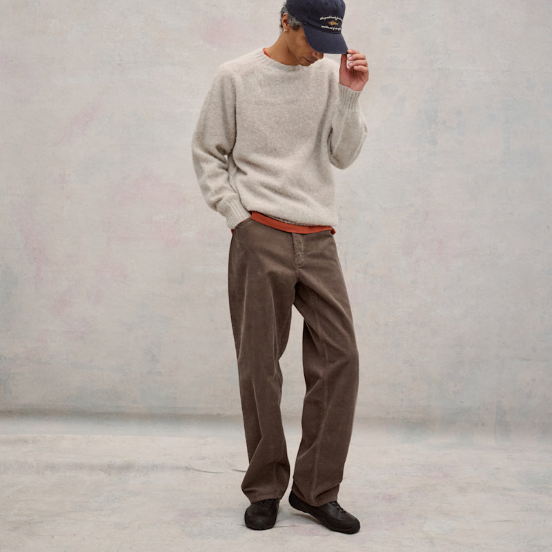 Moor Corduroy Relaxed Fit Pants - Faded Wood