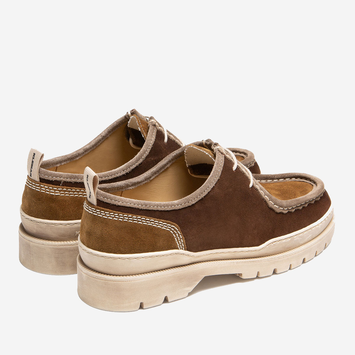 Major V Colours Suede Derby Shoes - Chocolate/Tobacco