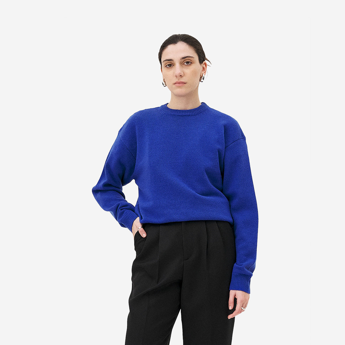 Malmo Merino Wool Sweater - Outremer Blue
