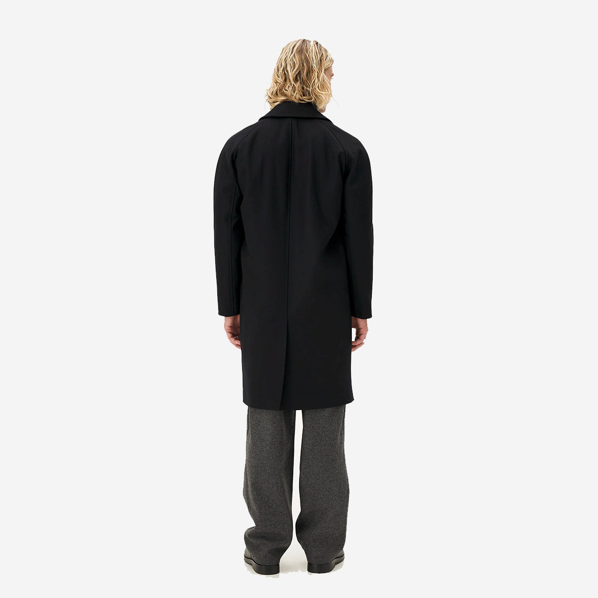 Mayfair Wool Mac Jacket - Midnight Blue