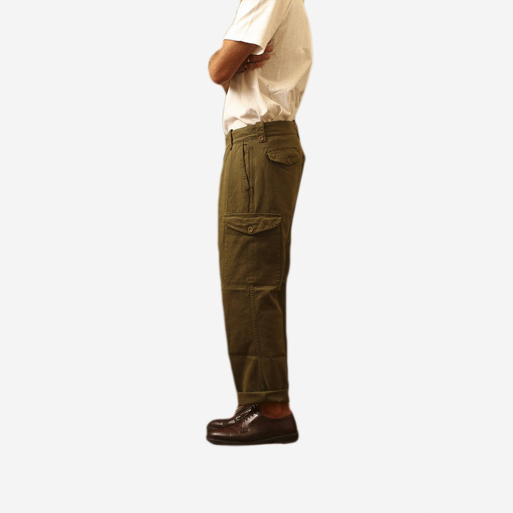 Mike Twill Army Cargo Pant - Olive