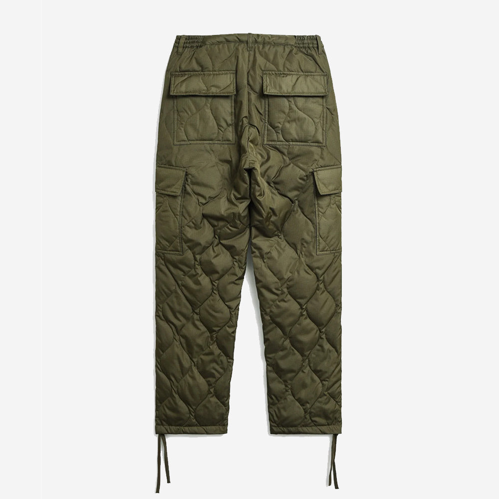 Military Easy Cargo Down Pants - Dark Olive