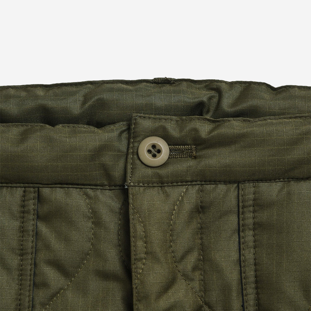 Military Easy Cargo Down Pants - Dark Olive
