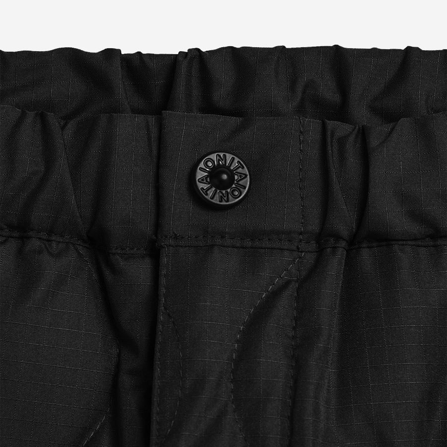 Military Easy Down Fatigue Pants - Black