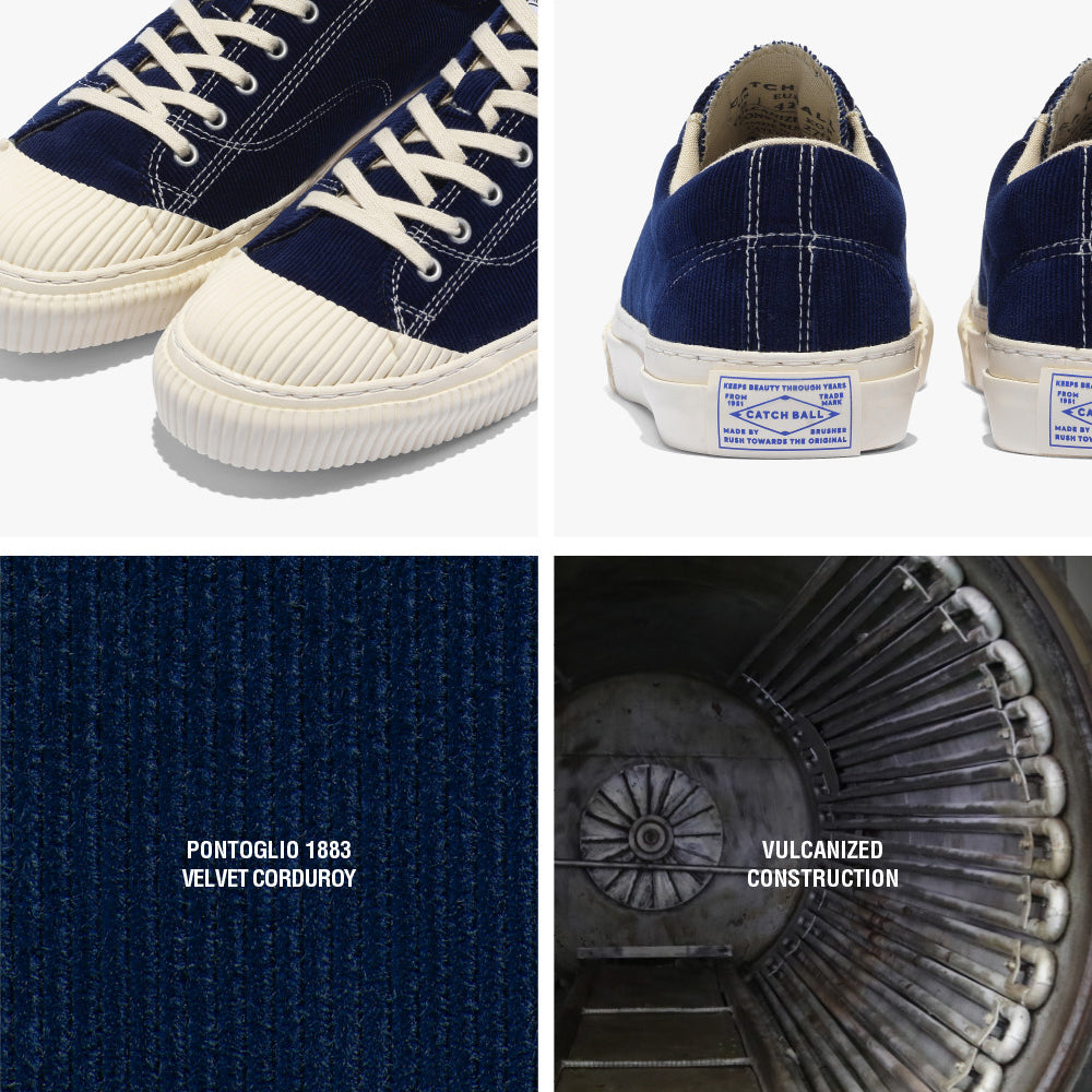 Military Standard Low Corduroy Sneaker - Navy