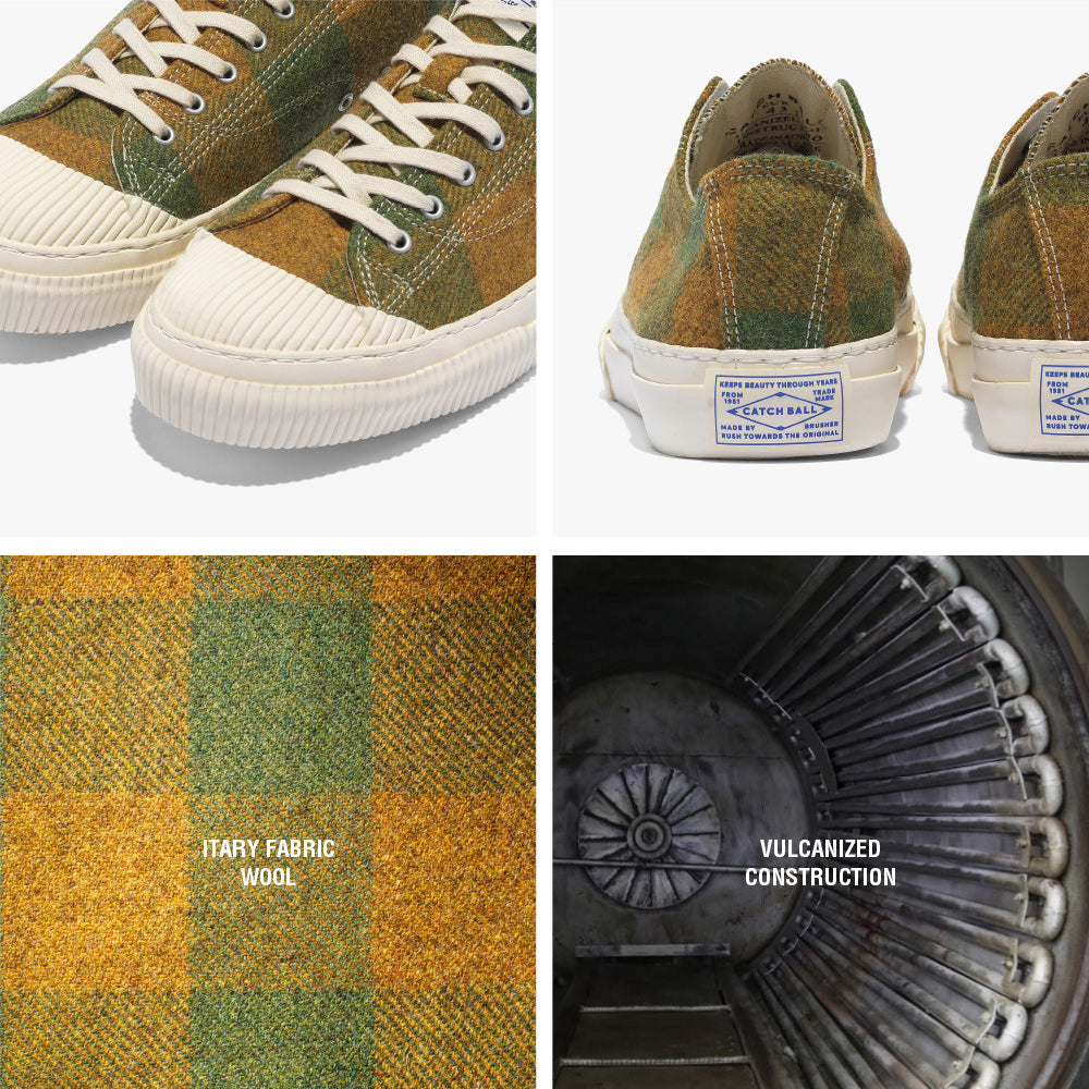 Military Standard Low Wool Sneaker - Check