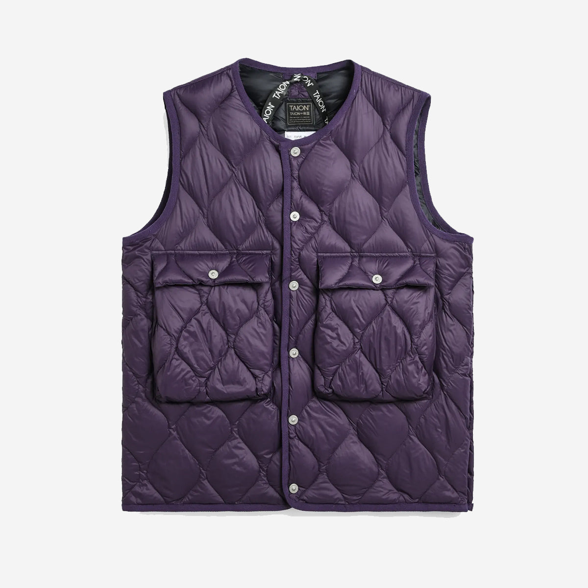 Purple down vest sales