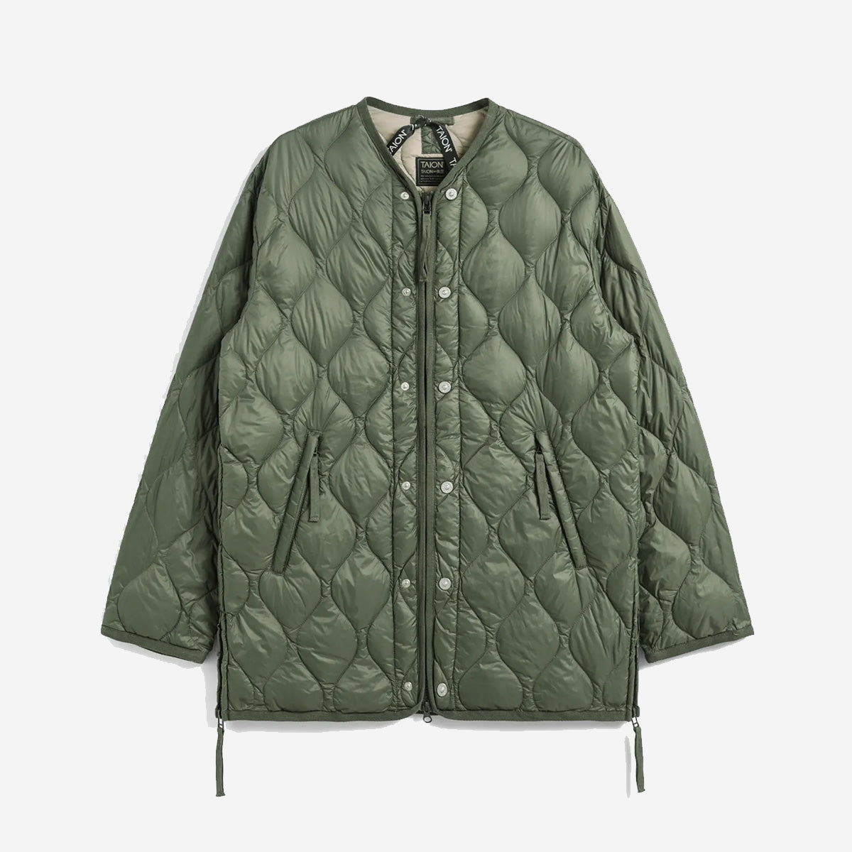 Military M65 Liner Zip Soft Shell Down Jacket Olive