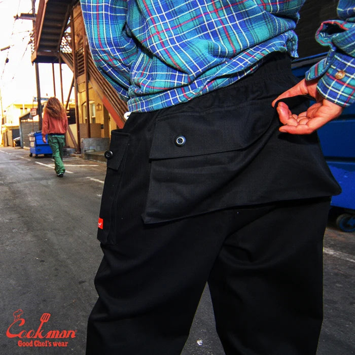 Monkey Loose Cargo Pants - Black Herringbone