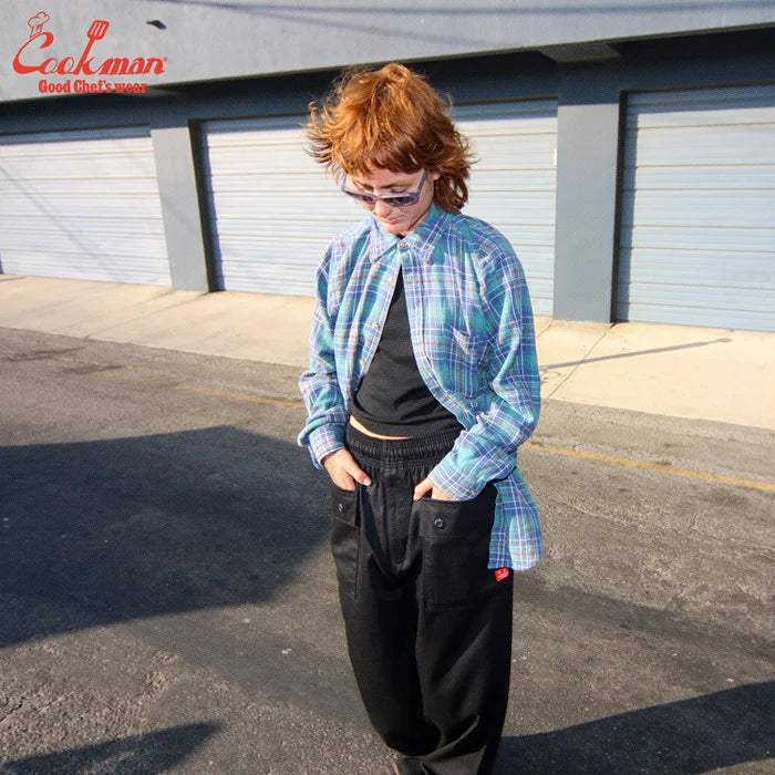 Monkey Loose Cargo Pants - Black Herringbone