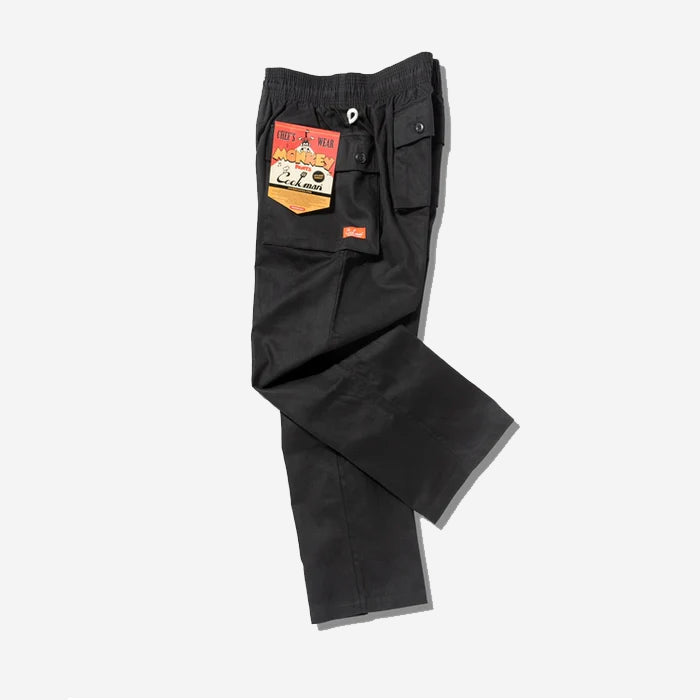 Monkey Loose Cargo Pants - Black Herringbone
