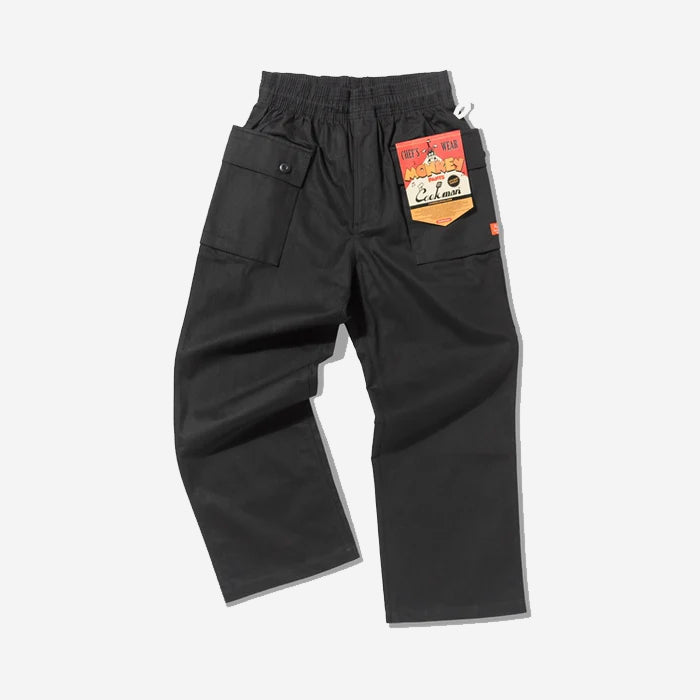Monkey Loose Cargo Pants - Black Herringbone