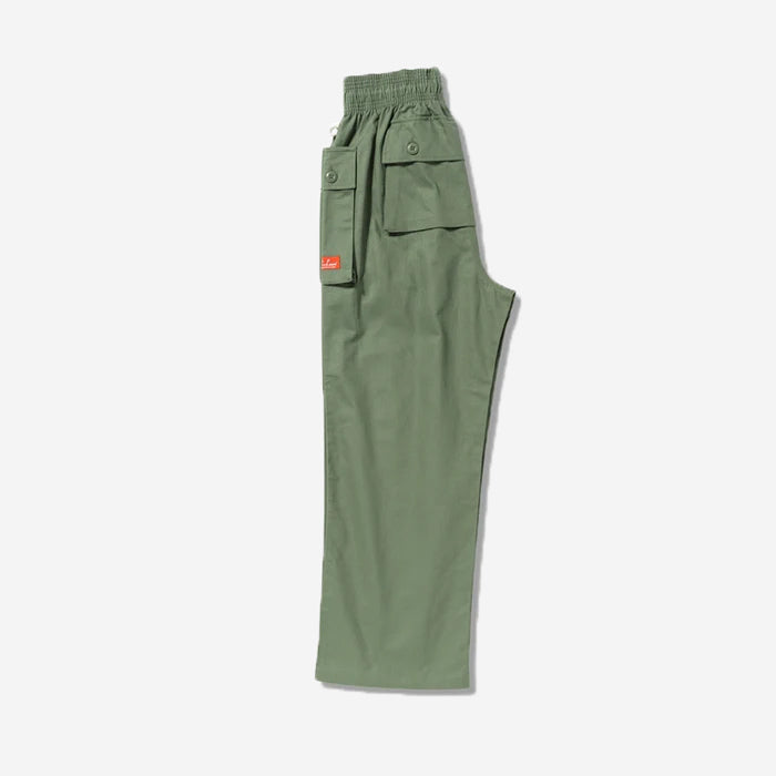 Monkey Loose Cargo Pants - Olive Herringbone
