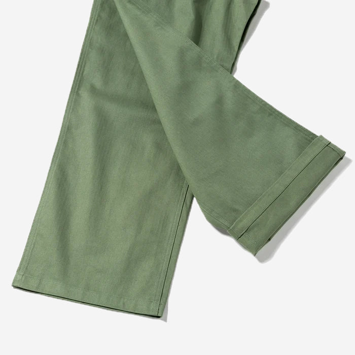 Monkey Loose Cargo Pants - Olive Herringbone