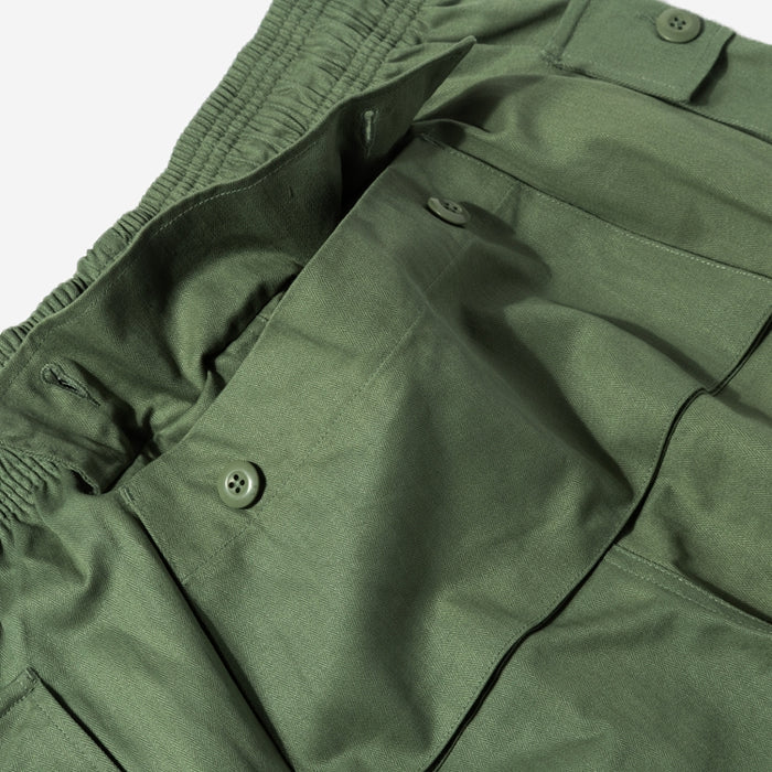 Monkey Loose Cargo Pants - Olive Herringbone