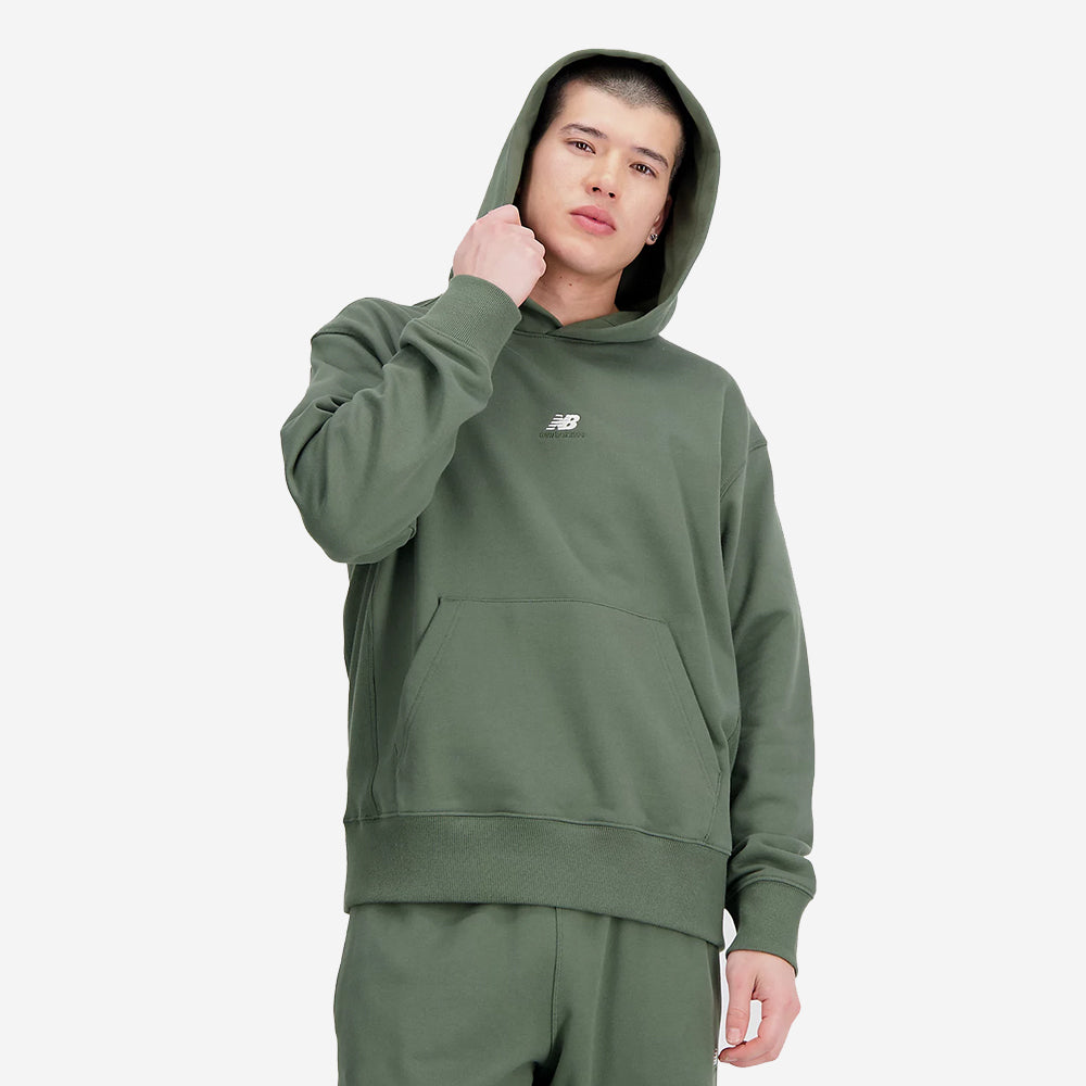 NB Athletics French Terry Hoodie - Deep Olive Green