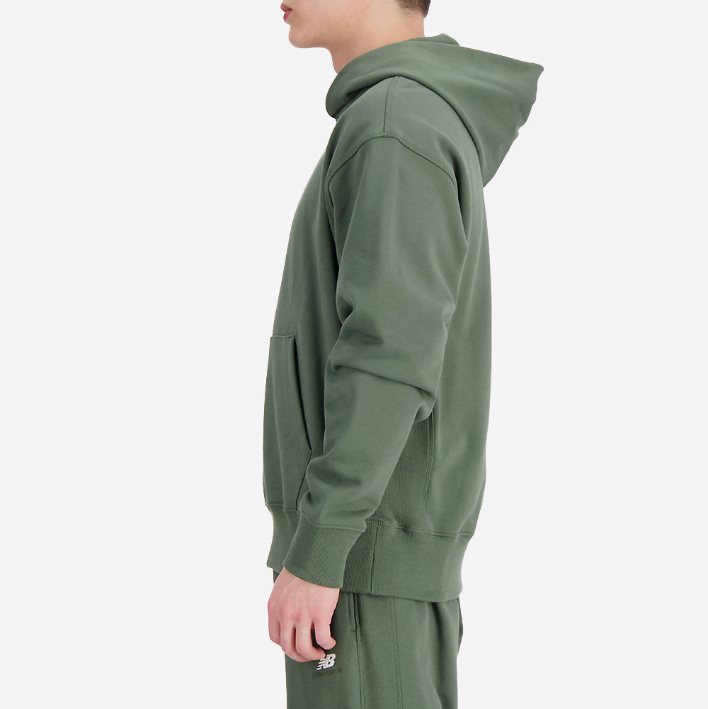 NB Athletics French Terry Hoodie - Deep Olive Green