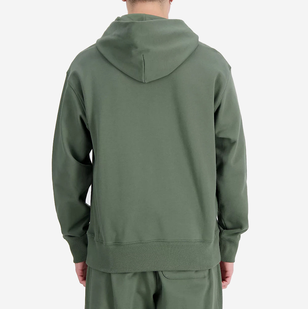 NB Athletics French Terry Hoodie - Deep Olive Green