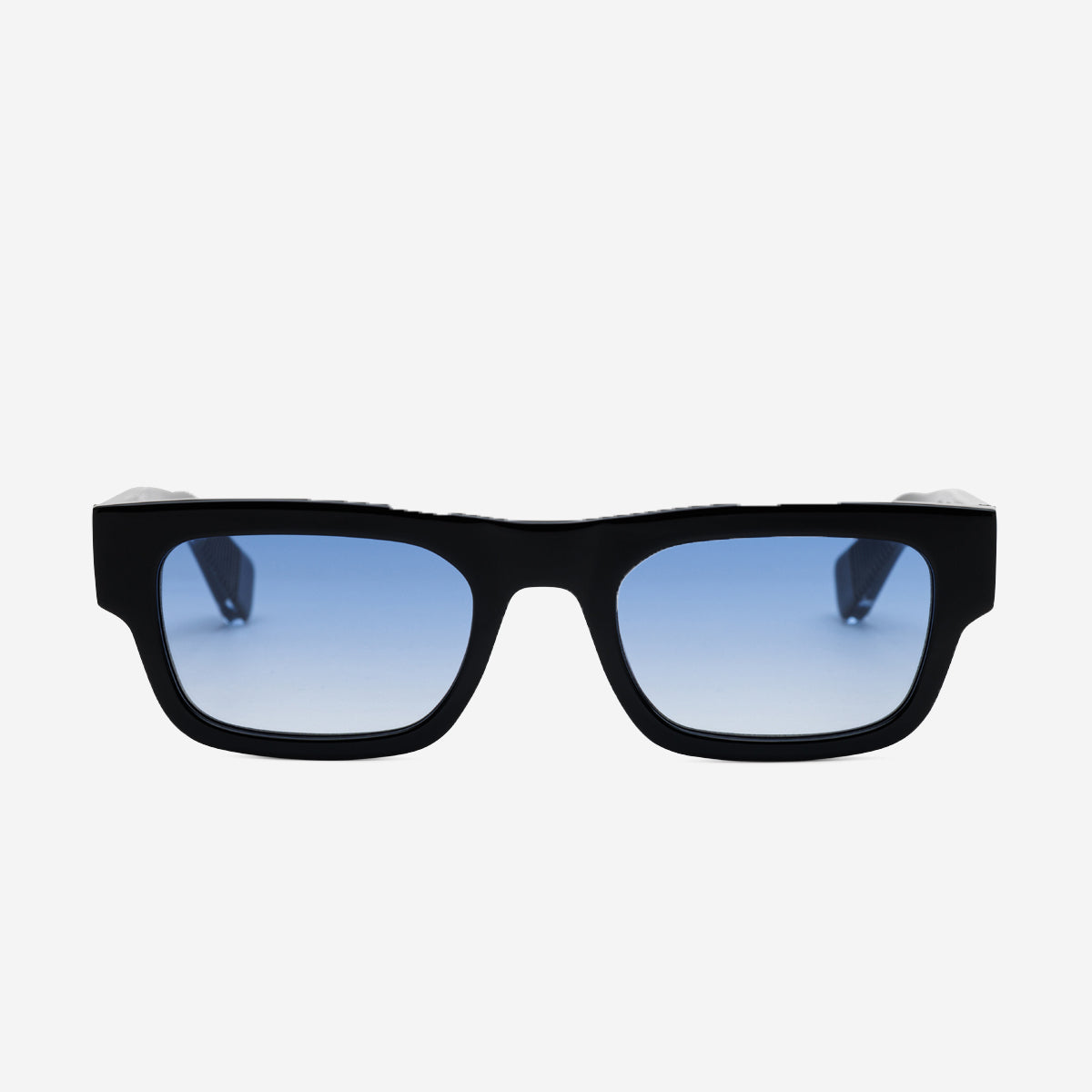 NEW DYLAN Rectangle Sunglasses - Black/Gradient Blue